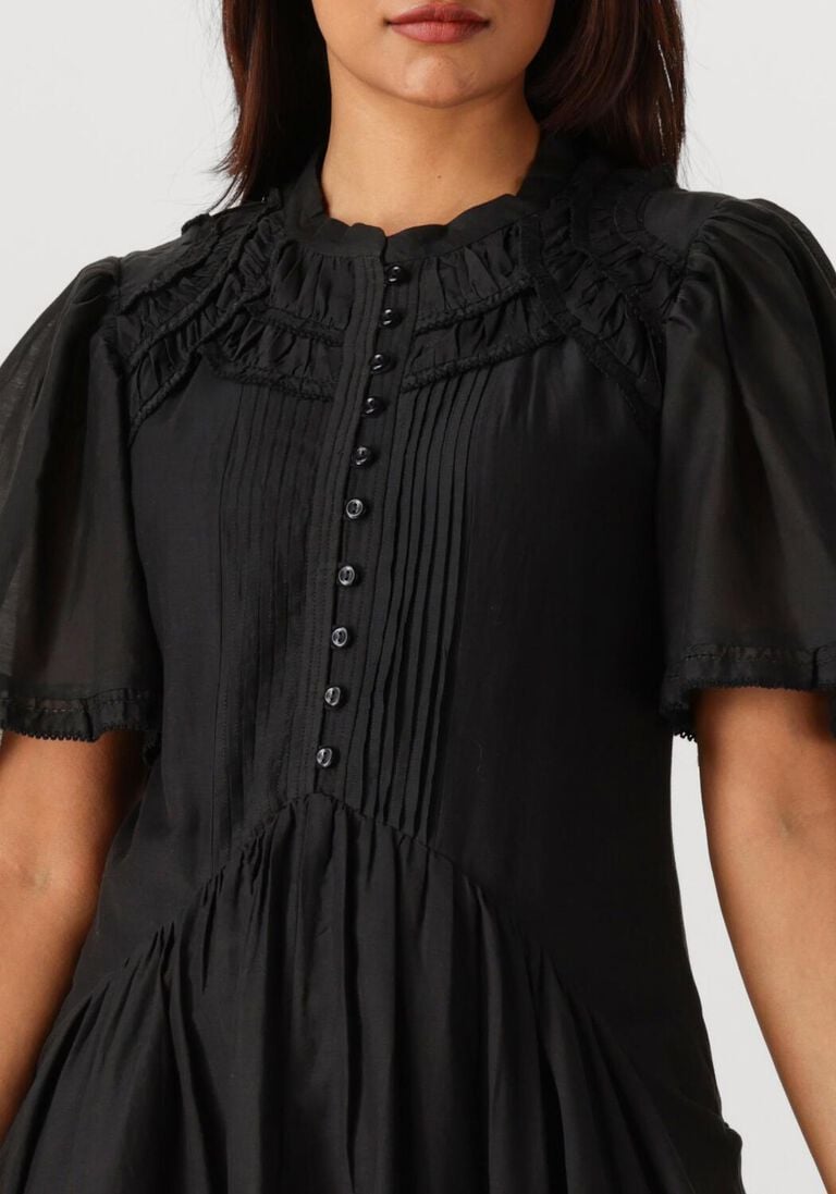zwarte marant etoile midi jurk celyana-ga 25aro082fa