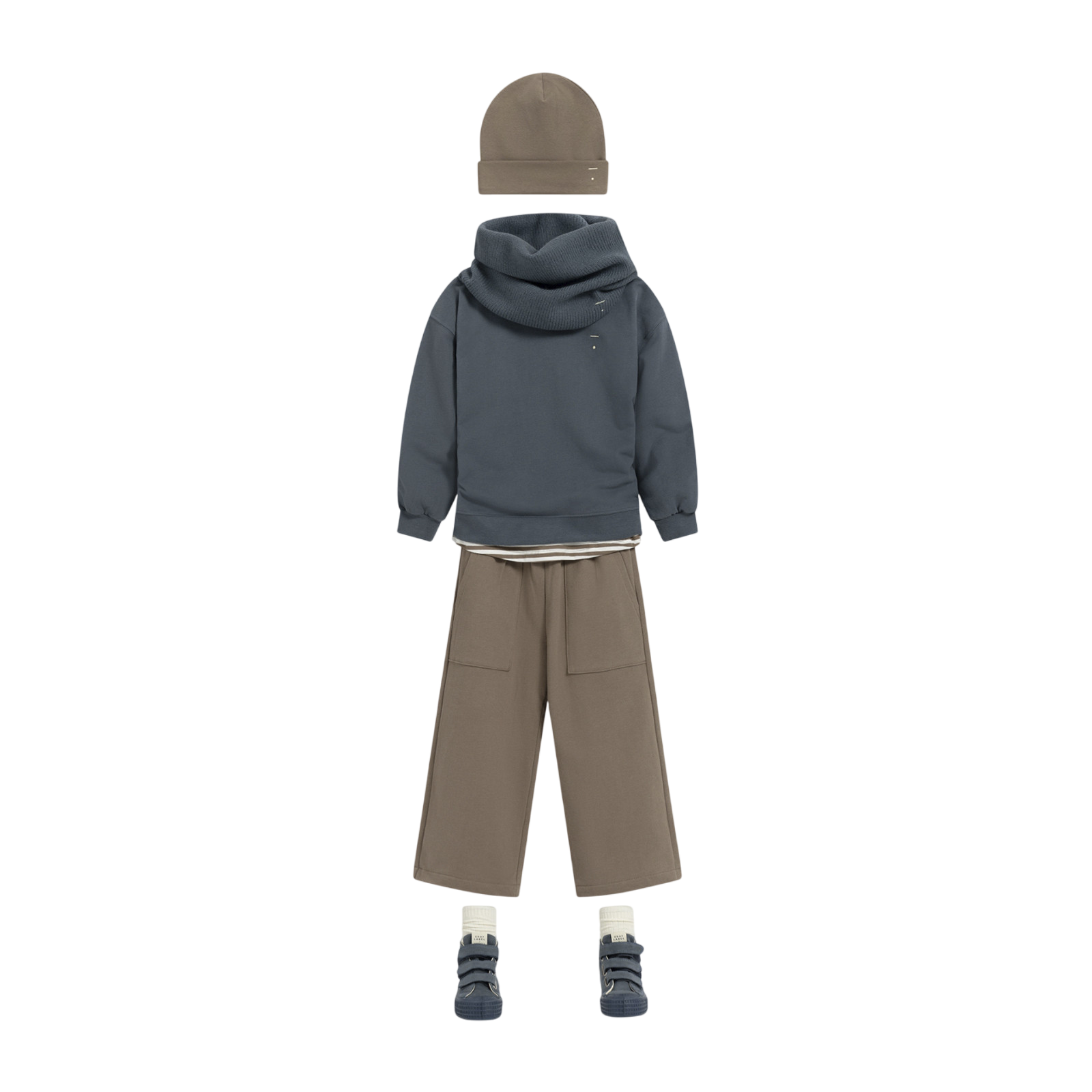 Hoodie Blue Grey