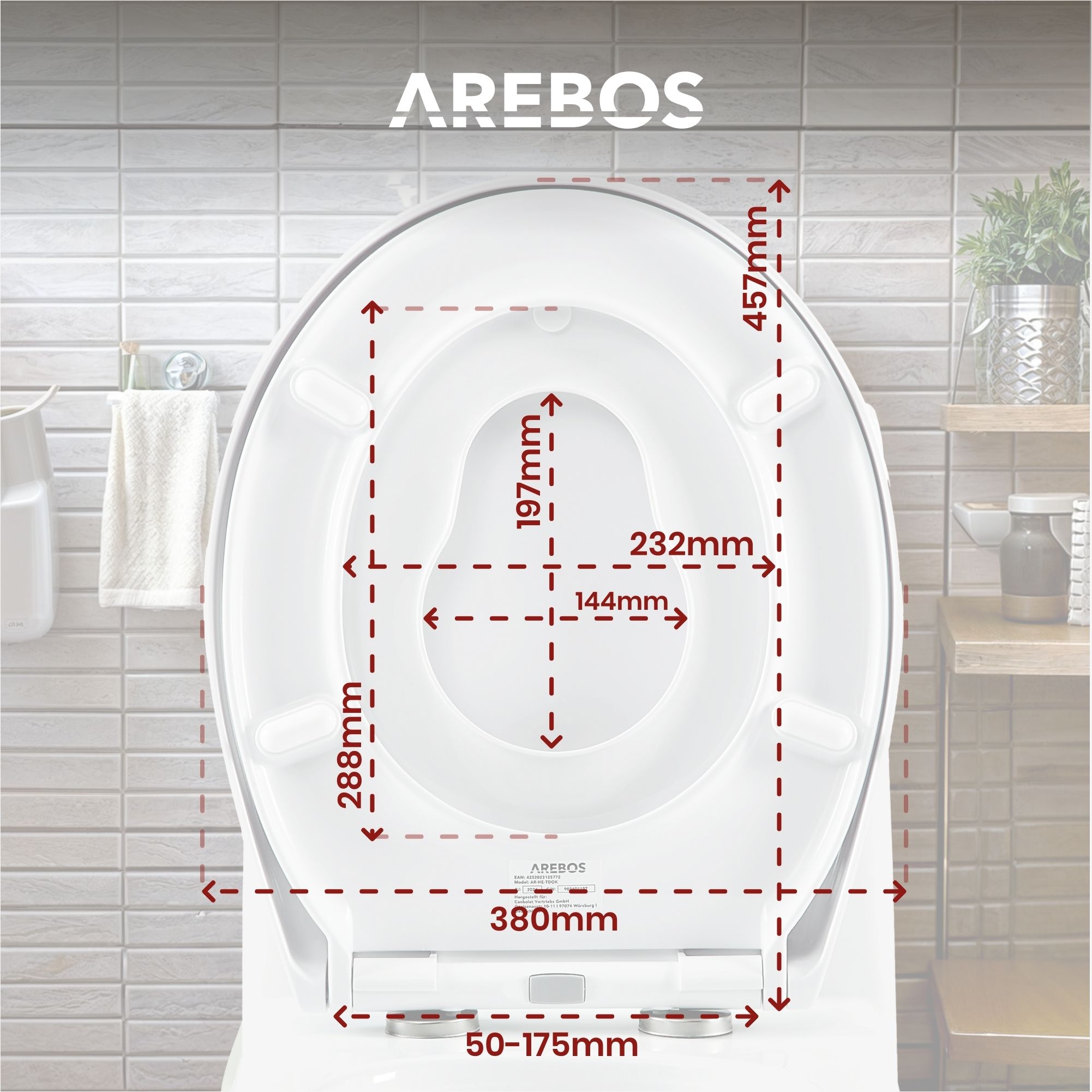 Toilettendeckel Oval mit Kindersitz