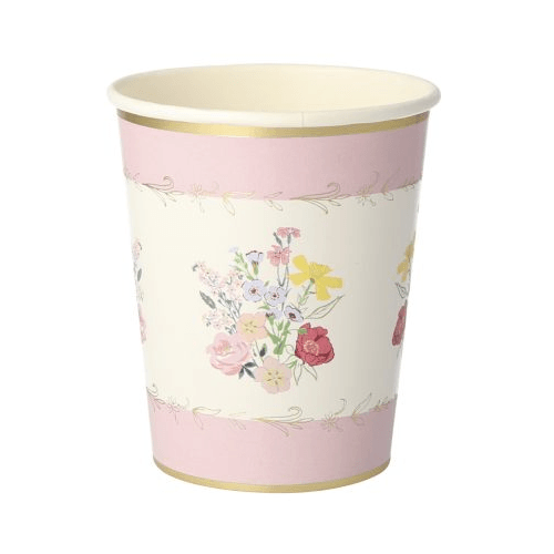 Meri meri papieren bekers engelse tuin - 8st