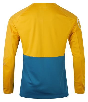 Maillot Manches Longues Endura MT500 Burner Jaune/Bleu