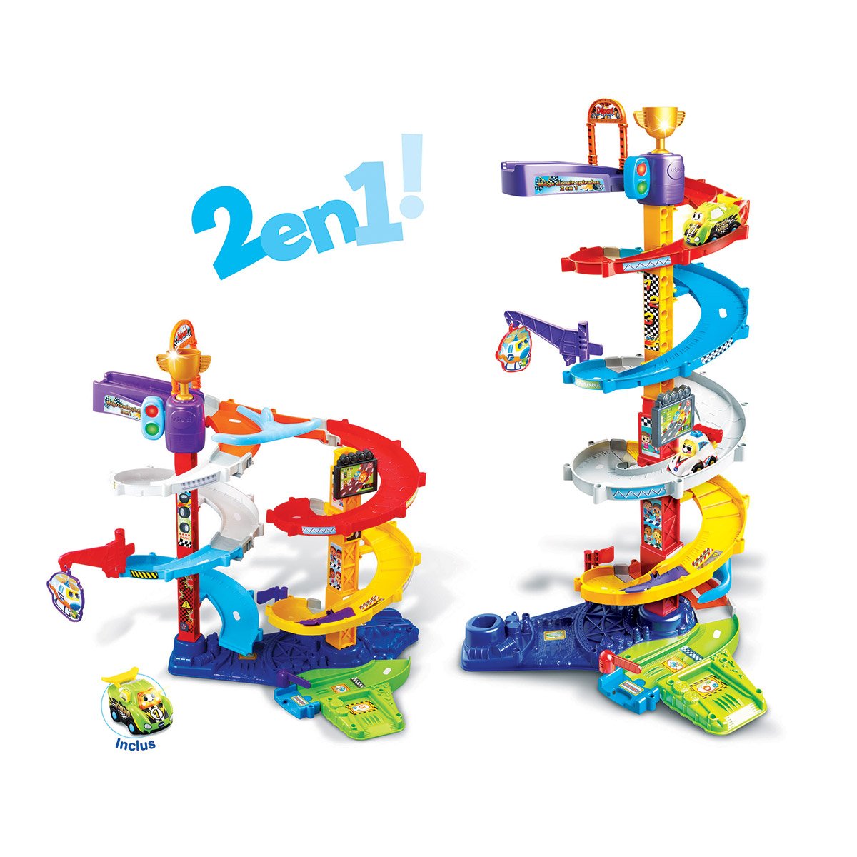 Tut Tut Bolides : Méga circuit spirales 2 en 1