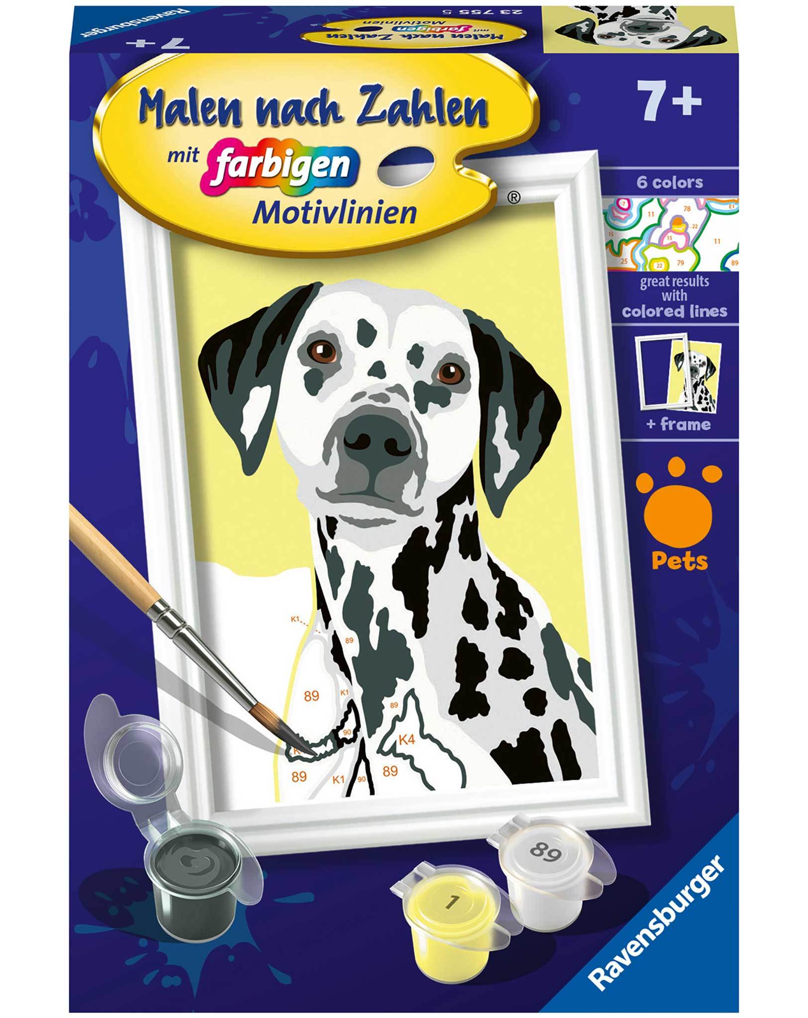 Malen nach Zahlen NIEDLICHER HUND