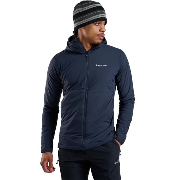 Doudoune randonnée MONTANE FIREBALL LITE HOODIE ECLIPSE BLUE