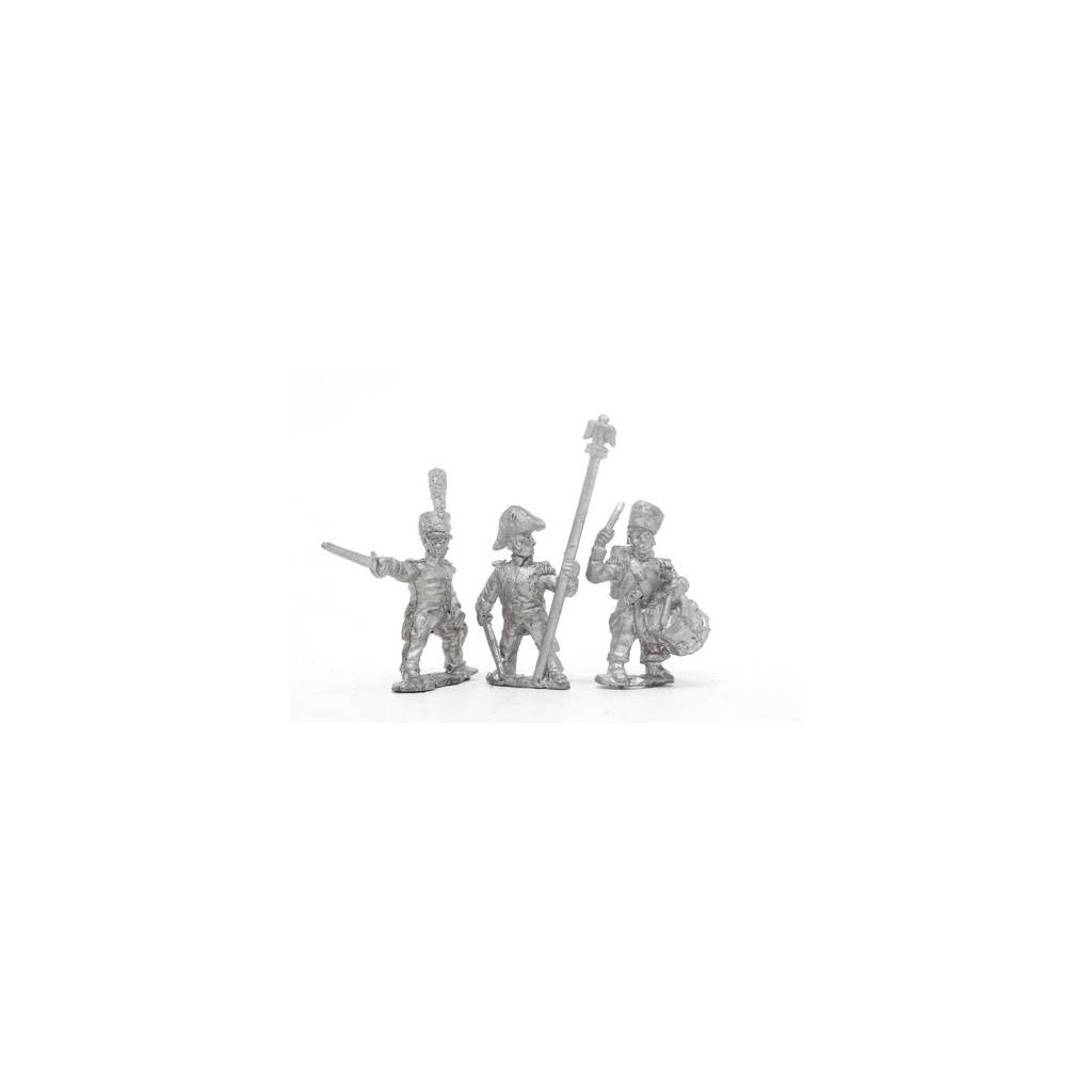 French: Middle Guard 1806-1814: Command: Fusiliers Chasseurs Officers, Standard Bearers & Drummers