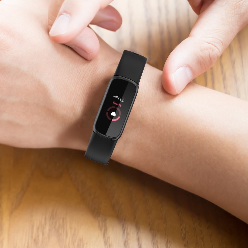 (Gr. L) Fitbit Luxe / Luxe Special Edition Silikon Armband mit Dornschliesse (Gelenkumfang ca. 171 - 238mm) - Dunkelblau
