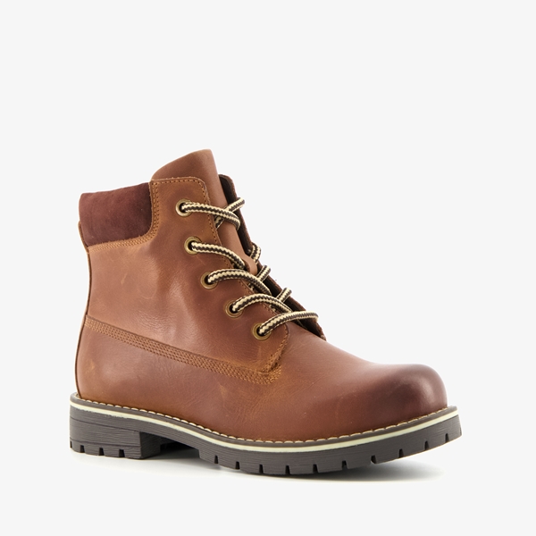 Hush Puppies leren jongens veterboots