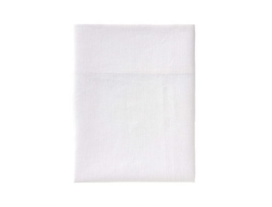 TERRE DE NUIT - Drap plat blanc 100% lin 240x310 cm