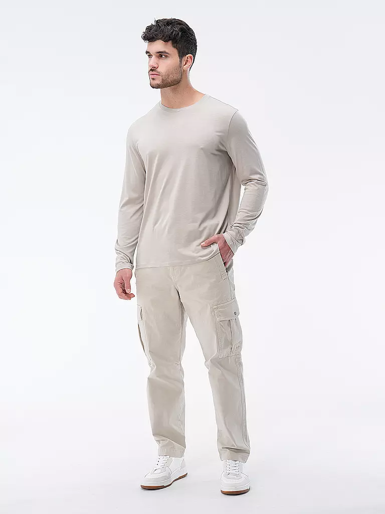 MAJESTIC FILATURES Langarmshirt beige