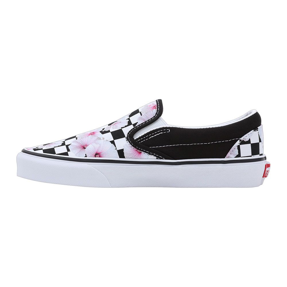 Vans CLASSIC SLIP-ON - Sneakers Femme hibiscus check black