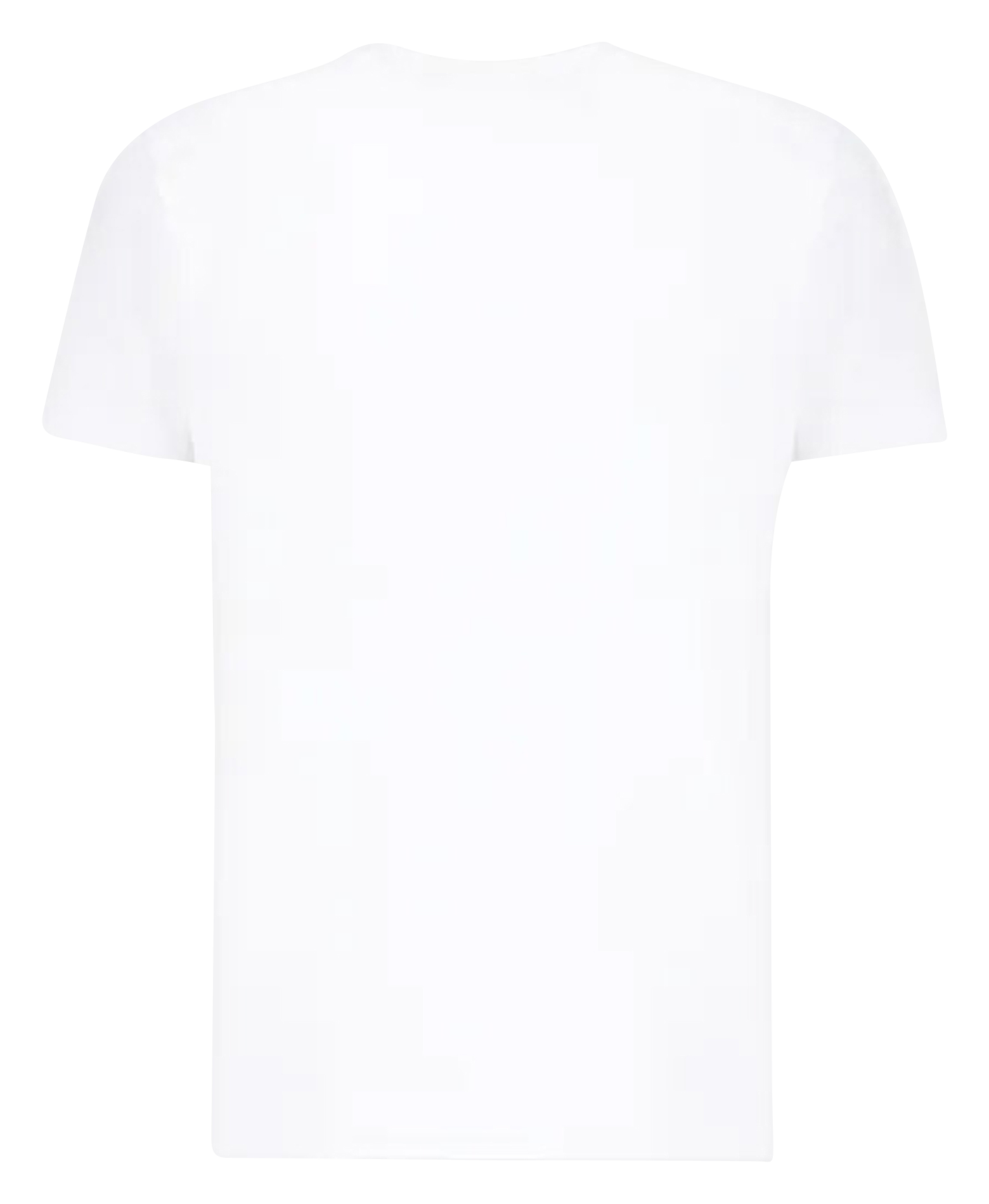Tee-shirt droit col rond en coton | Blanc
