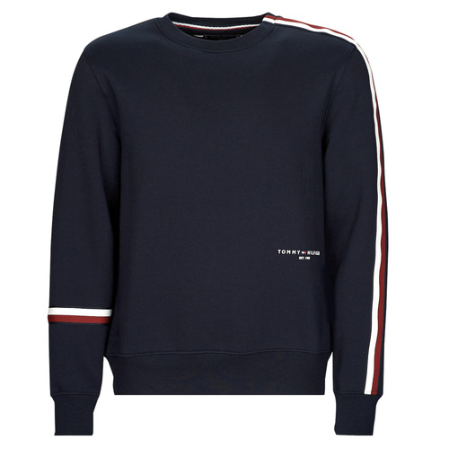 Tommy Hilfiger - NEW GLOBAL STRIPE CREWNECK - Marine