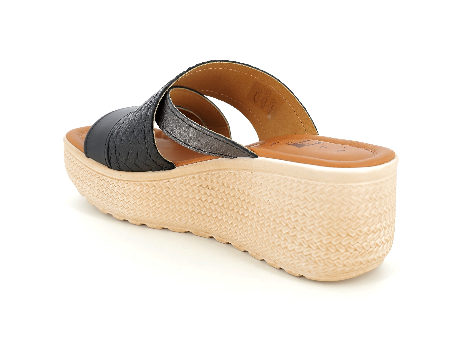 P brand-PATSOME Matières combinées Noir