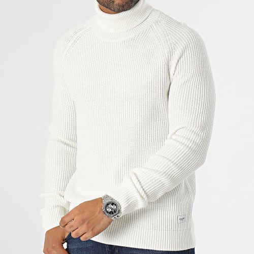 Pull Col Roulé Pannel Beige Clair