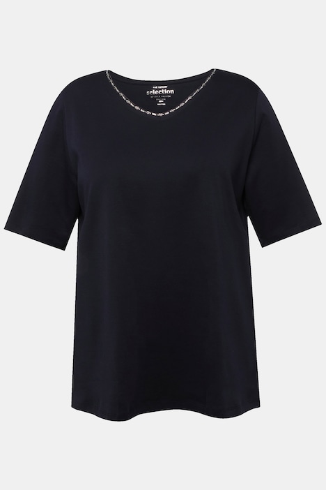 T-Shirt, A-Linie, V-Ausschnitt, Halbarm, Pima Cotton