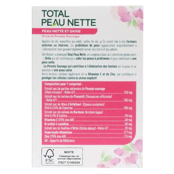 Diet Horizon Total Clear Skin 30 comprimidos