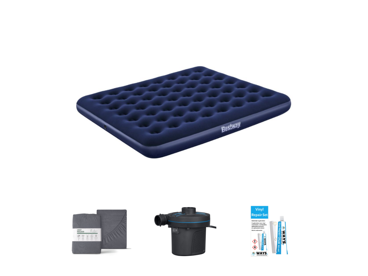 Bestway Classic 203 x 183 cm Luchtbedset - 4-delig
