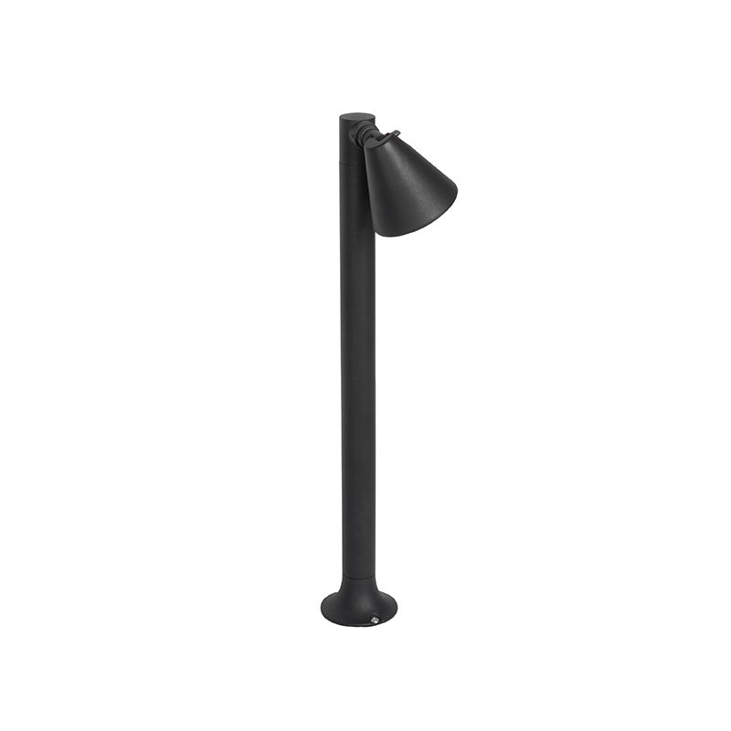 Modern buiten paaltje zwart 60 cm IP44 verstelbaar - Ciara