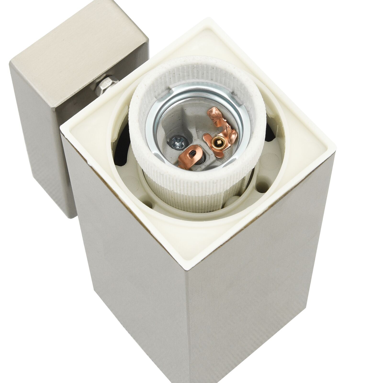 vidaXL Buitenwandlamp Zilver 10,5 x 6 x 35 cm Roestvrij staal