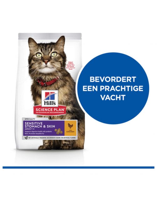 Hill's Feline Adult Sensitive Stomach & Skin - Kattenvoer
