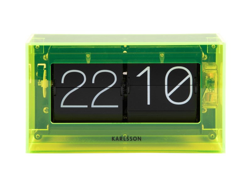 Table clock Boxed Flip KA5976BK Black