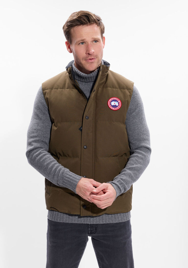 khaki canada goose bodywarmer carson vest 4151m
