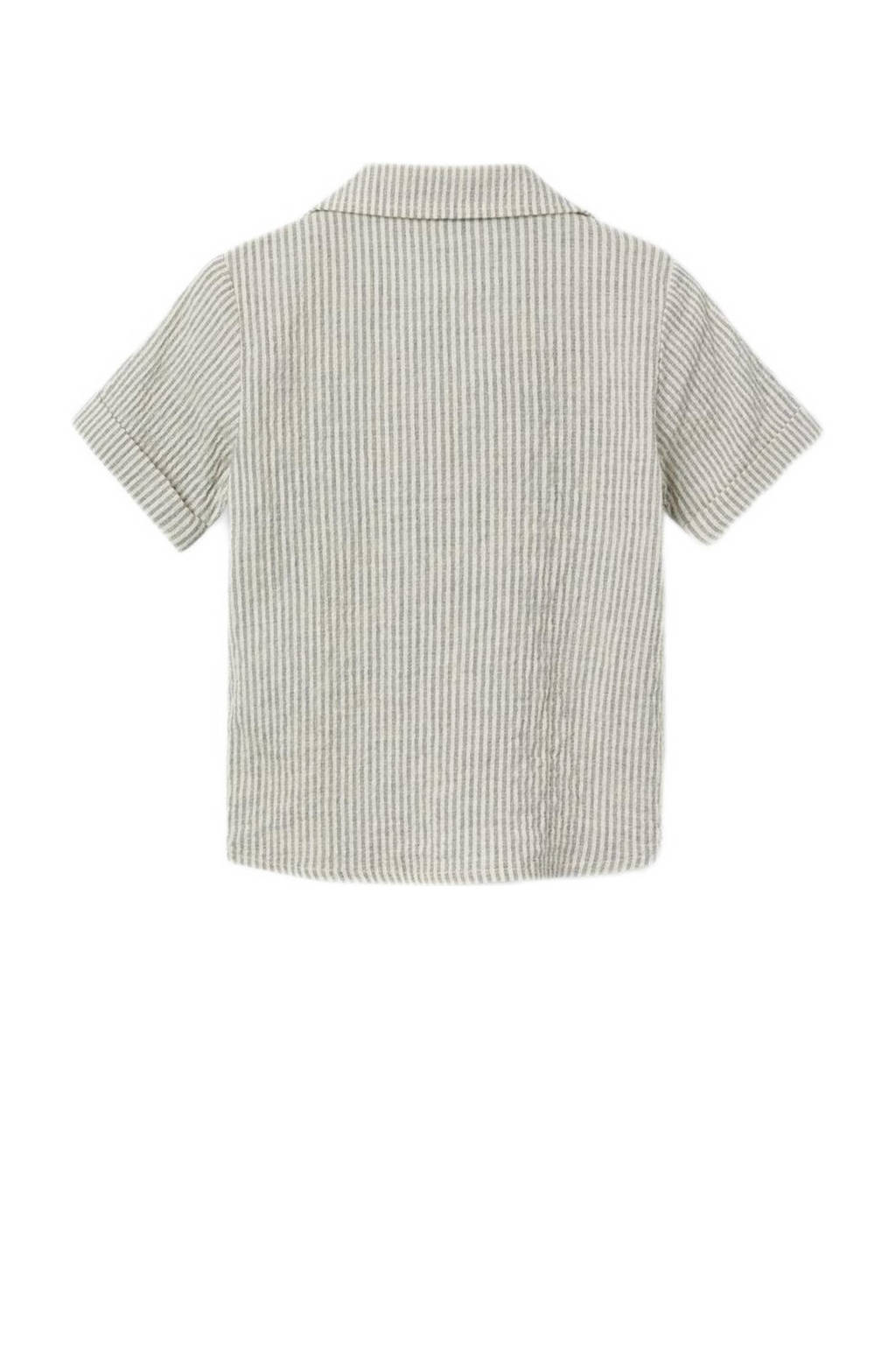 NAME IT baby gestreept overhemd NMMFEDENIS donkerblauw/beige