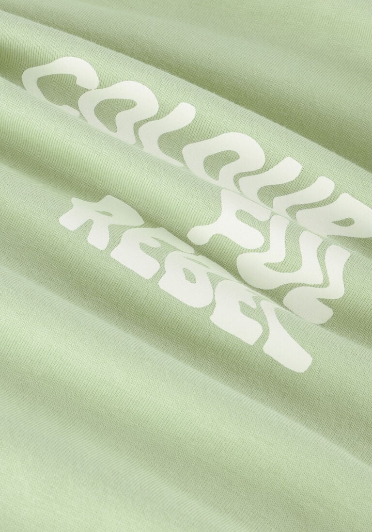 COLOURFUL REBEL mint colourful rebel t-shirt logo wave loosefit tee