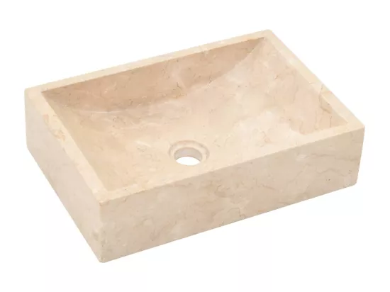 Évier lavabo salle de crème 45 x 30 x 12 cm 02_0002555