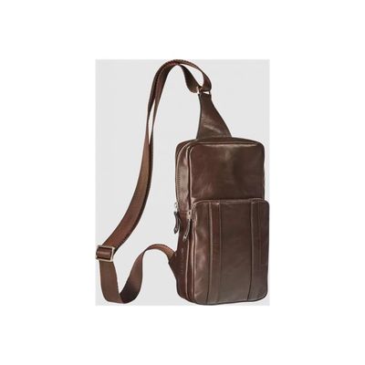 Maverick brown - Sac à bandoulière - cuir - cuir de vachette pleine fleur tanné végétal - brun