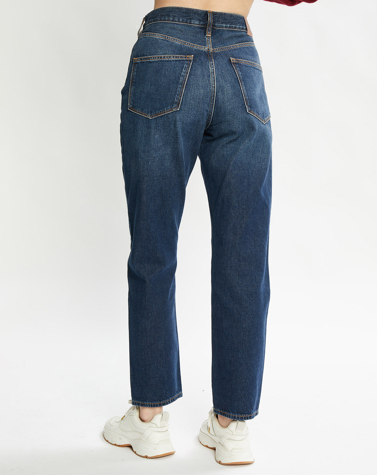 Scotch & Soda Jean Boyfriend 100% Coton Bio bleu moyen