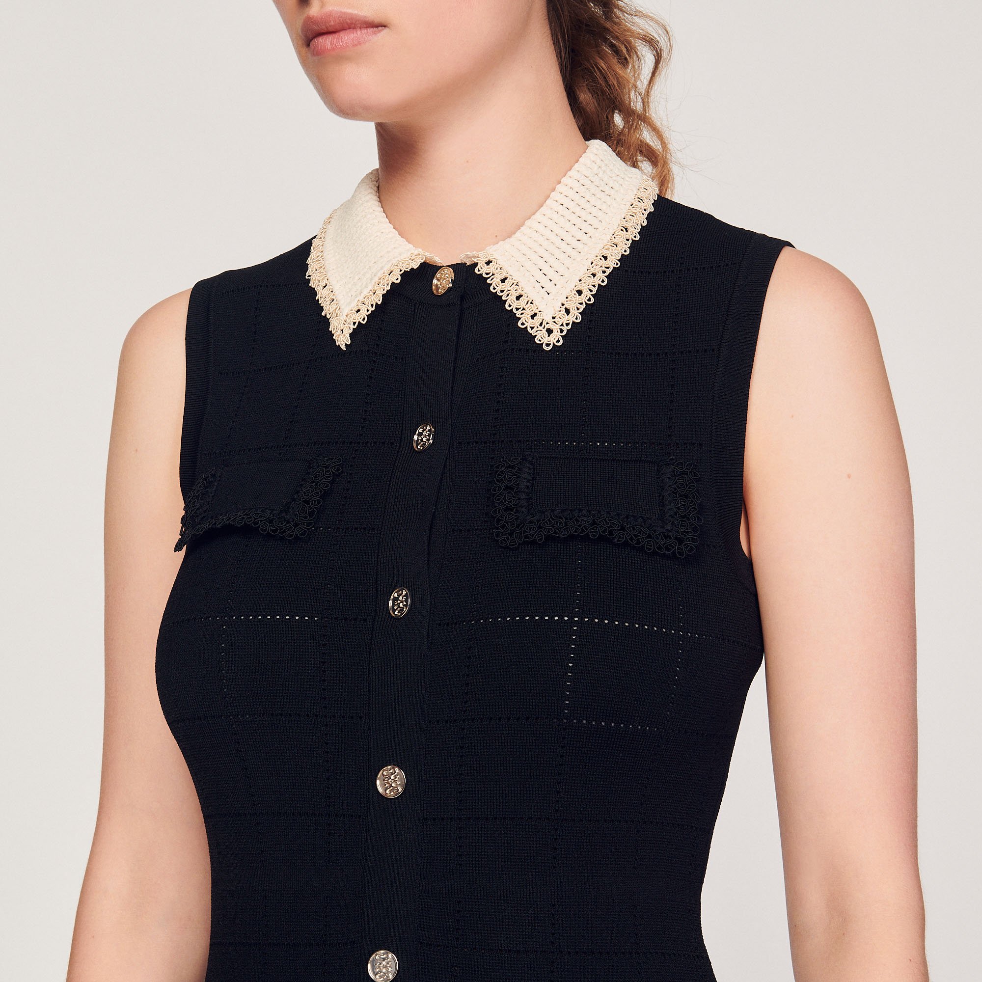 Robe longue sans manches