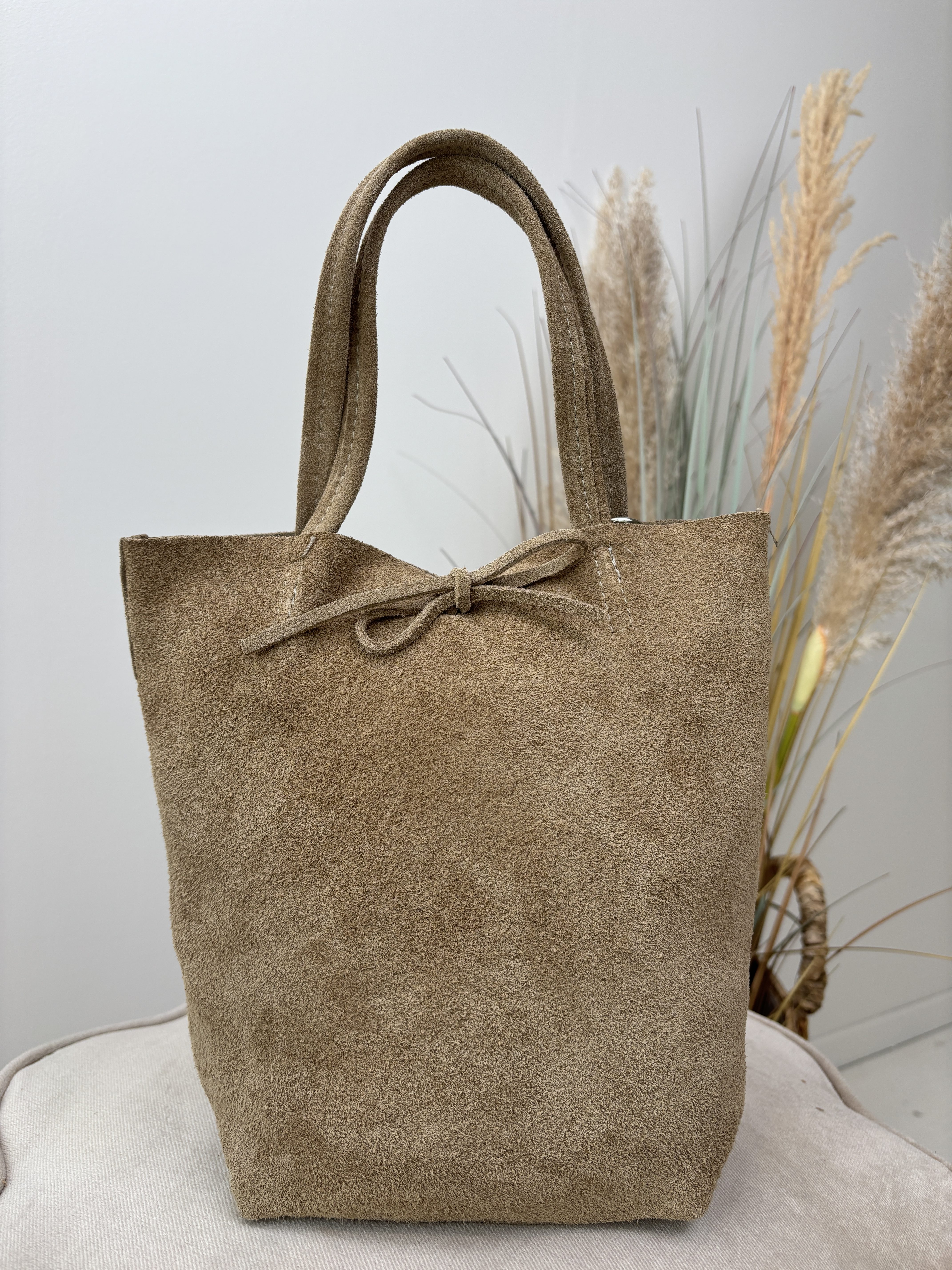 Mini Shopper - Suede Beige