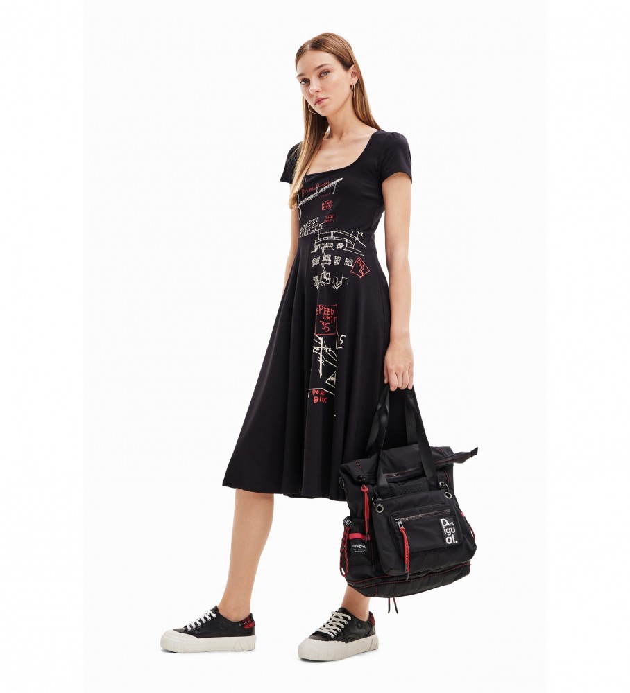 Vestido preto Desigual Broadway Road