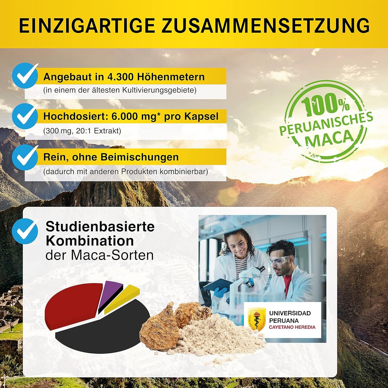 MACAviril 6000® Maca Kapseln hochdosiert für den Mann