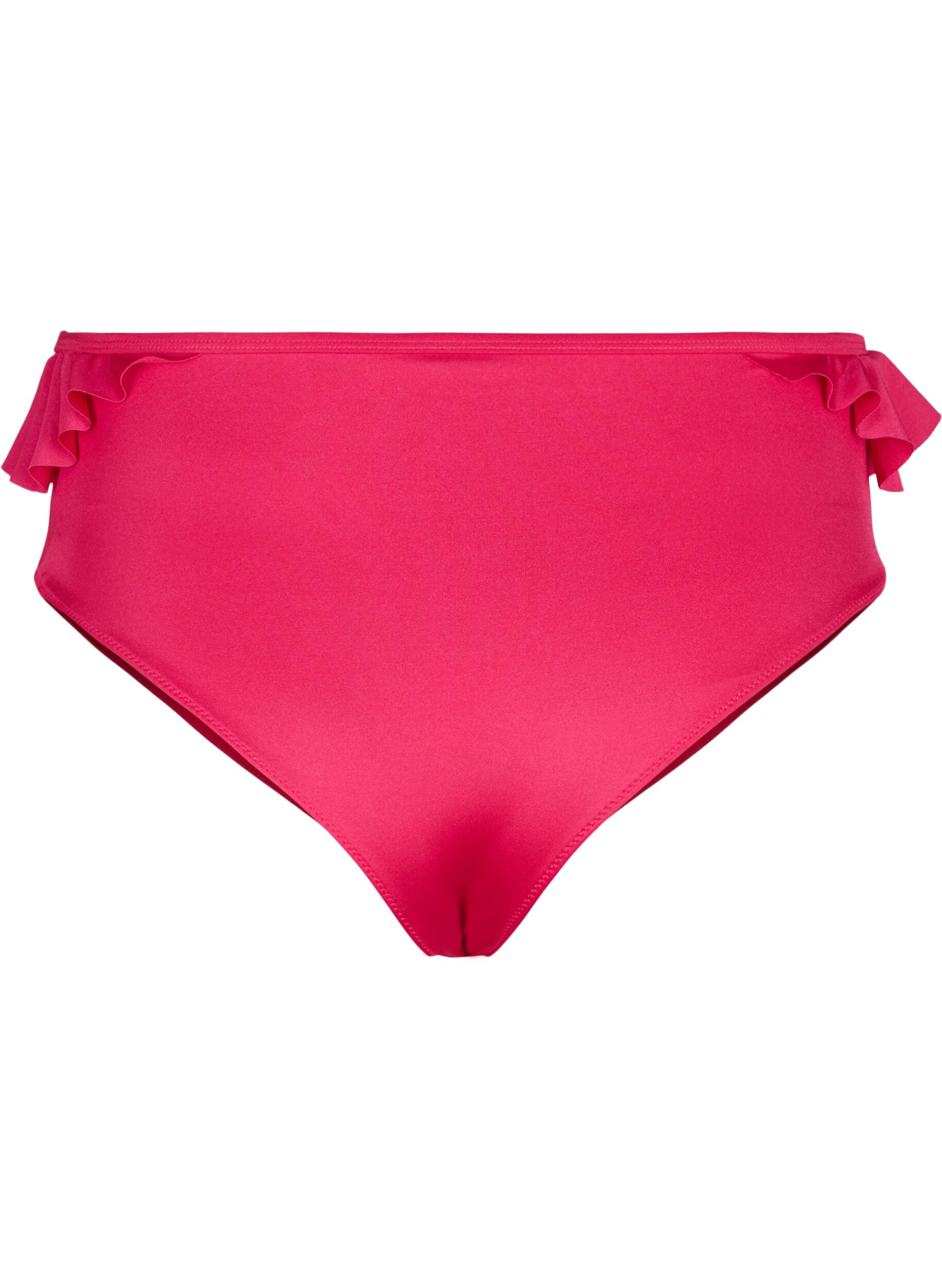 Bikinitrusser med flæser