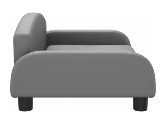 Canapé pour enfants gris 70x45x30 cm similicuir
