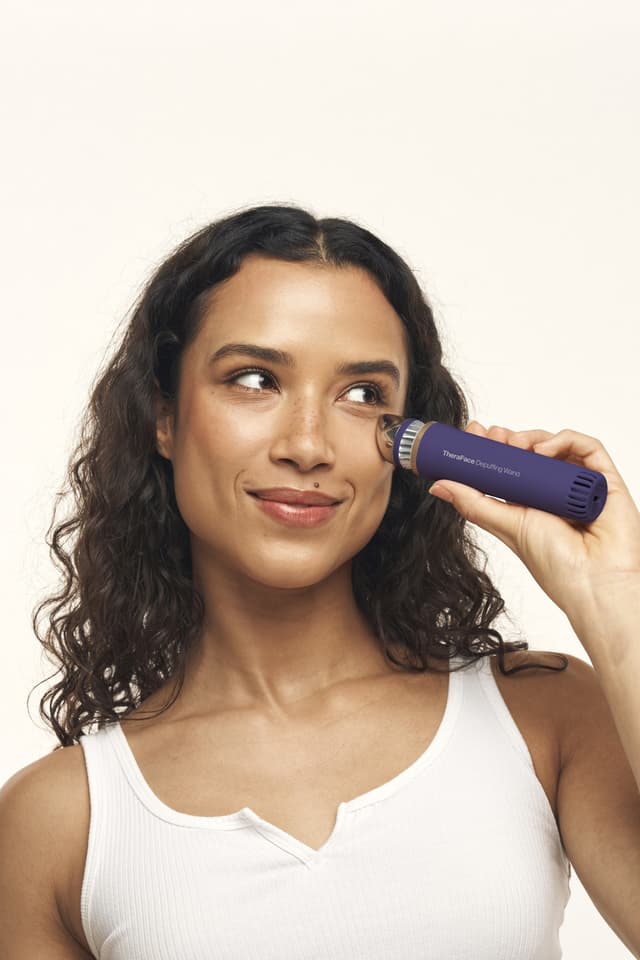 Therabody TheraFace afpufningsstav (indigo)