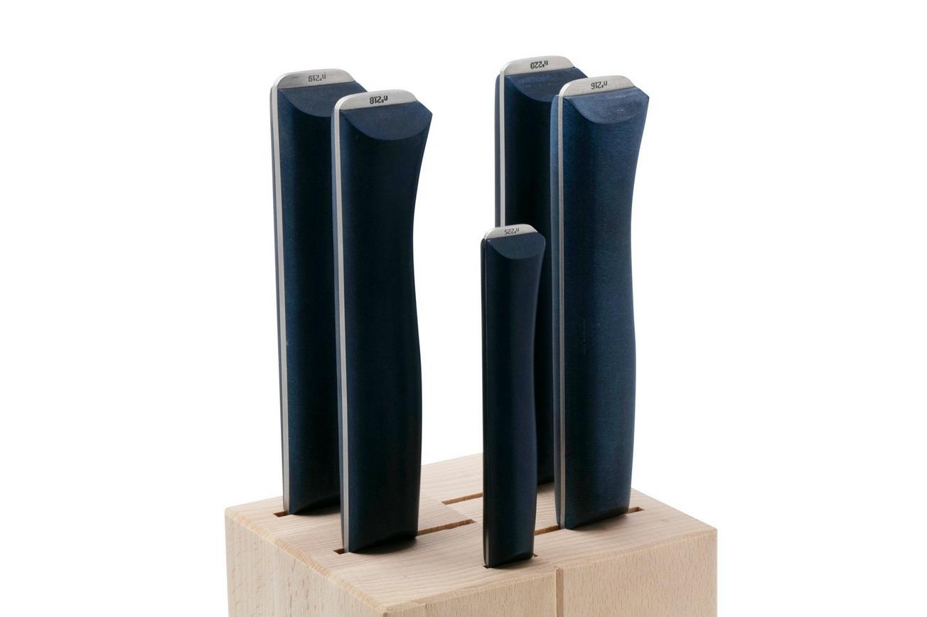 Opinel Intempora 2404, 5-delige messenset incl. blok