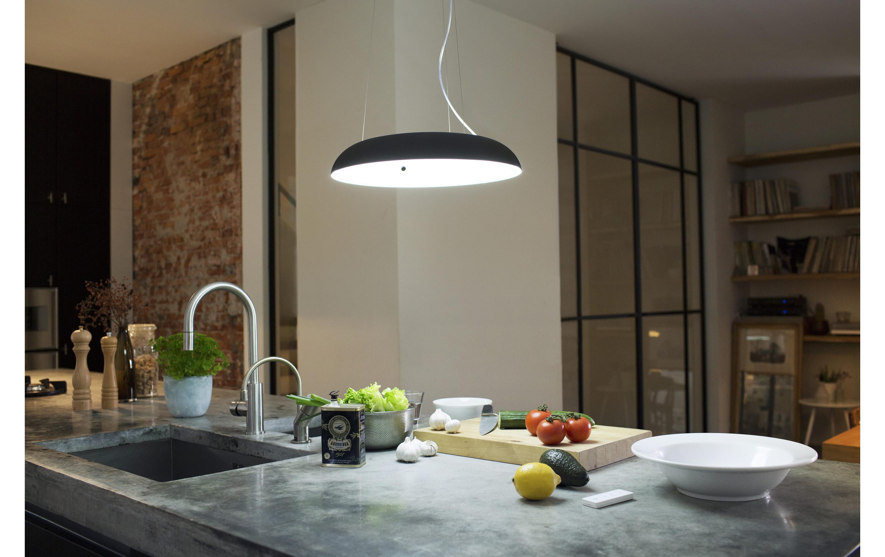 White Amb. Amaze Pendelleuchte schwarz 2750 lm + Dimmer<br>LED Hängelampe