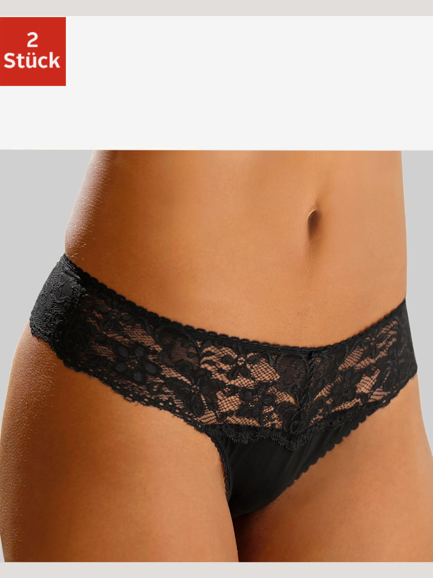 Beau string avec large ceinture de dentelle nuance