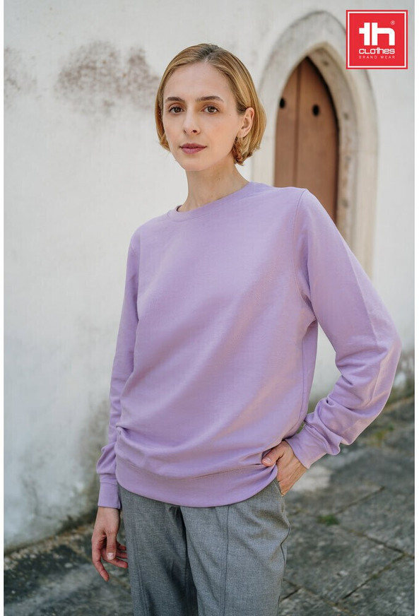 TH Clothes 30266 - Sweatshirt (unisexe) en éponge italienne sans patte de boutonnage