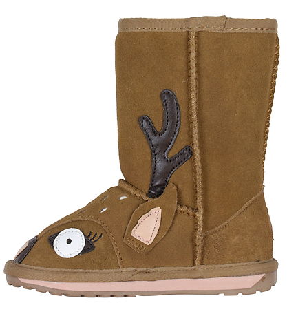 EMU Australia Teddyboots - Chestnut m. Hirsch