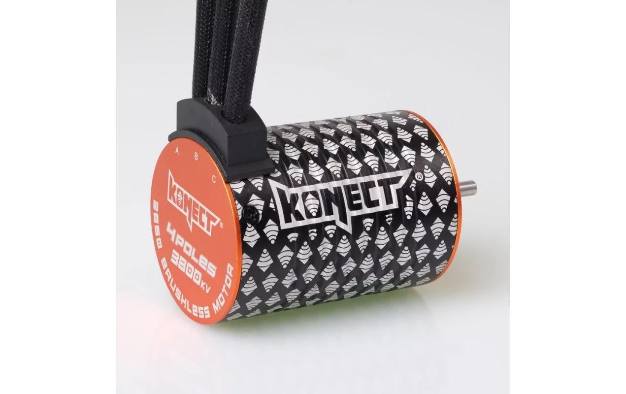 Brushless-Antriebsset 3800Kv 60Amp WP Motor 4P 3650SLFür den bürstenlosen Umbau jeder Art von RC-Car im Massstab 1:10 in einen Zwei- oder Allradantrieb