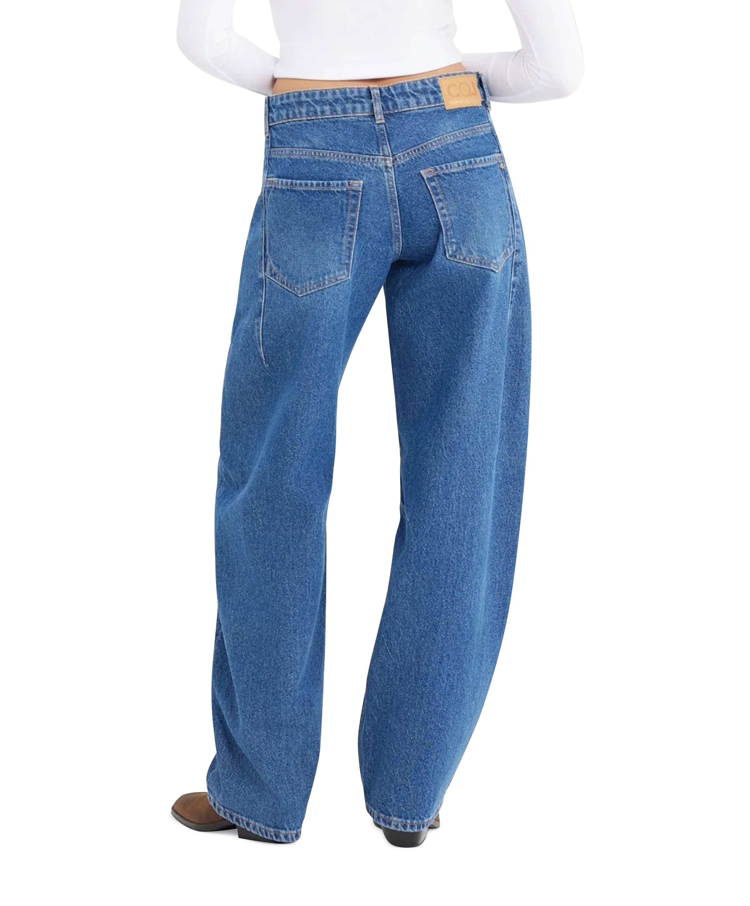 Cup of Joe Denim mid waist balloon jeans blauw