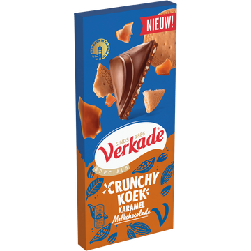 Verkade Crunchy Koek Reep Melk Karamel 90g