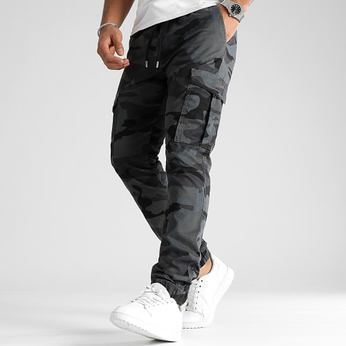 Pantalon Cargo Regular Fit 3054 Gris Anthracite Camouflage