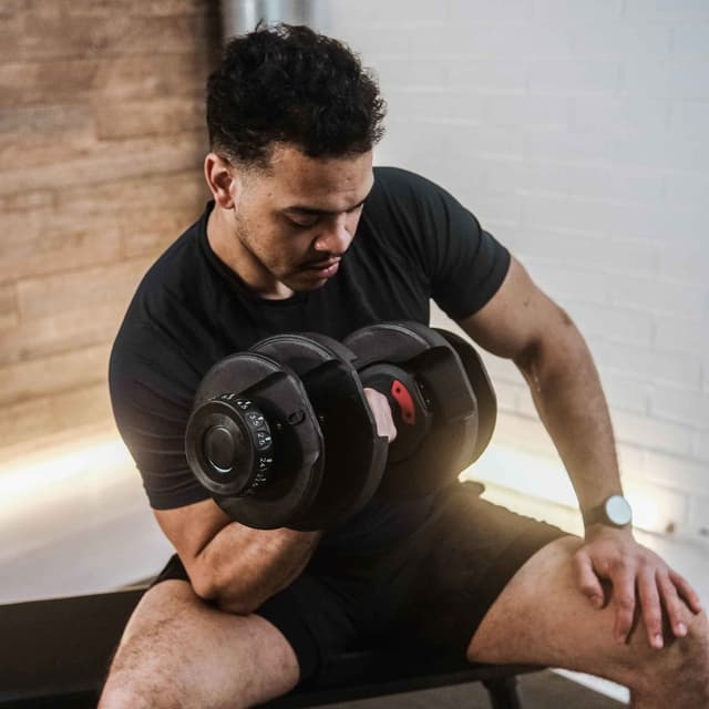 Core 2 x justerbar håndvægt, 50kg