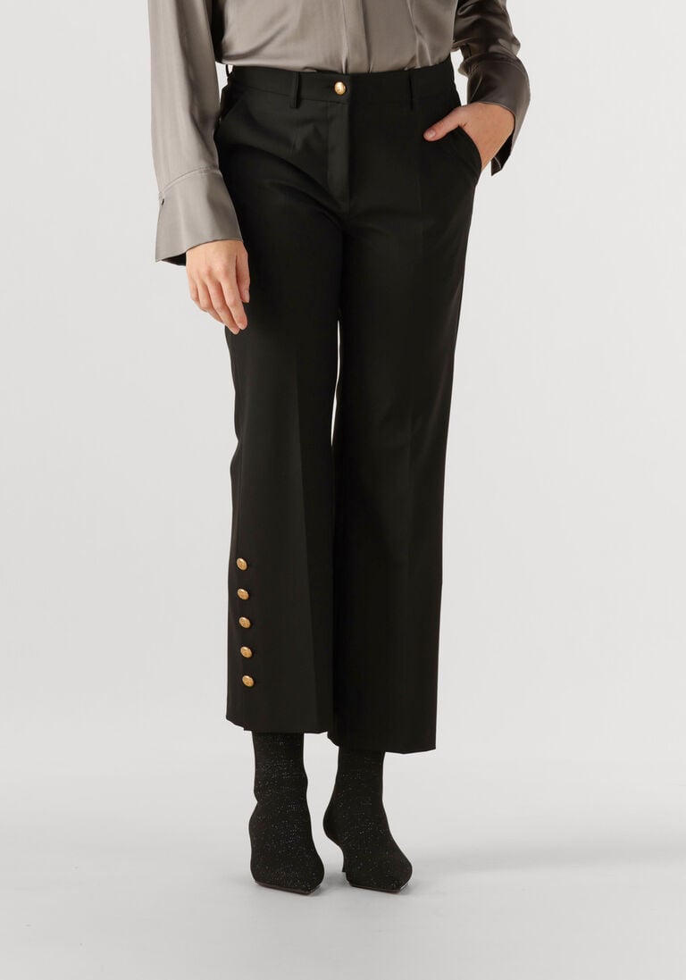 zwarte cambio flared broek france statement slit