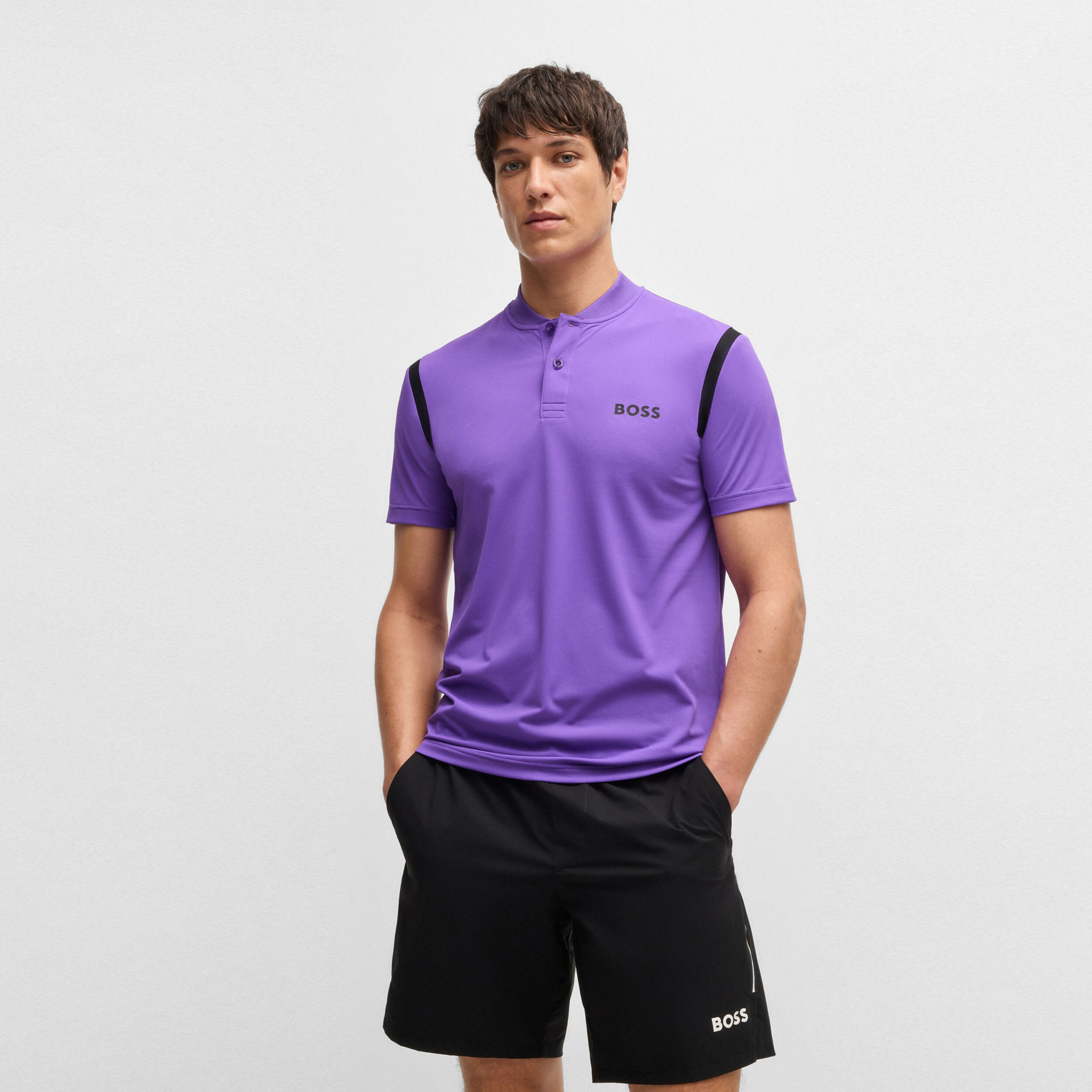 BOSS Pariq MB 8 Polo Hommes - Violet